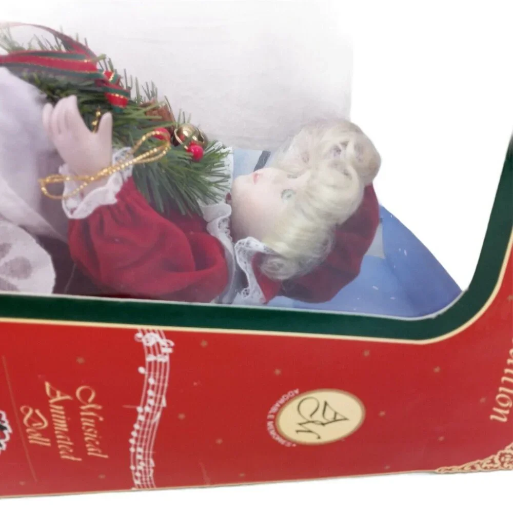 Holiday Musical Animated Porcelain Doll Special Edition Genuine Collectible New